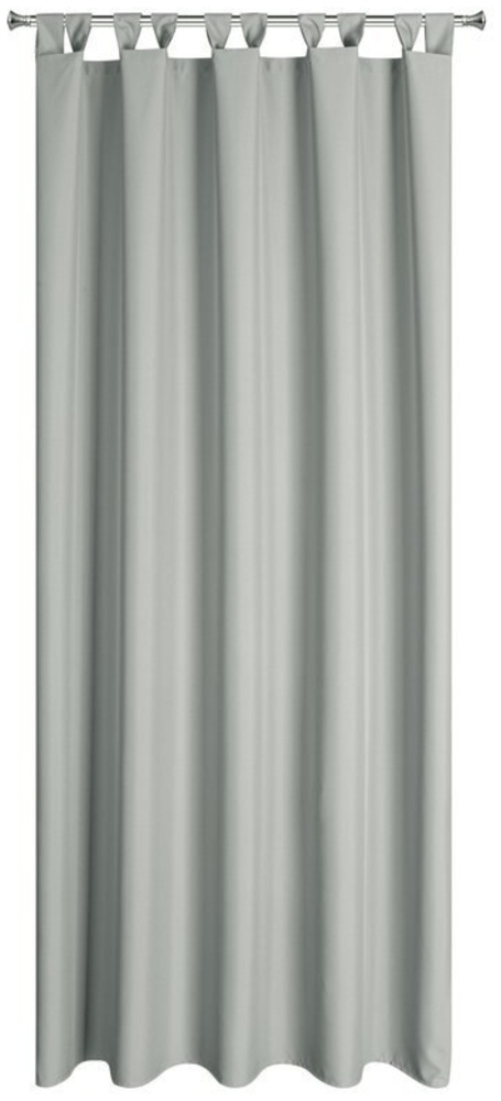 Eurofirany Terassenvorhang, Schlaufen, Wasserfest, Polyester silber, 155X220 cm Bild 1