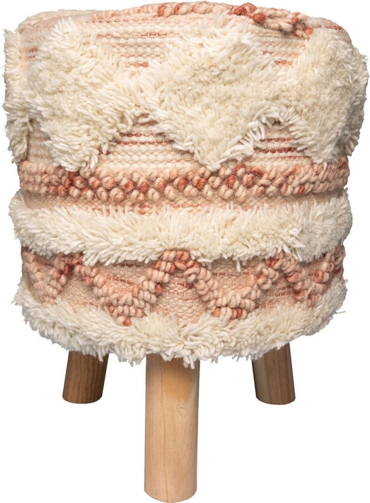Hocker Bohist 225 Rosa / Creme Bild 1