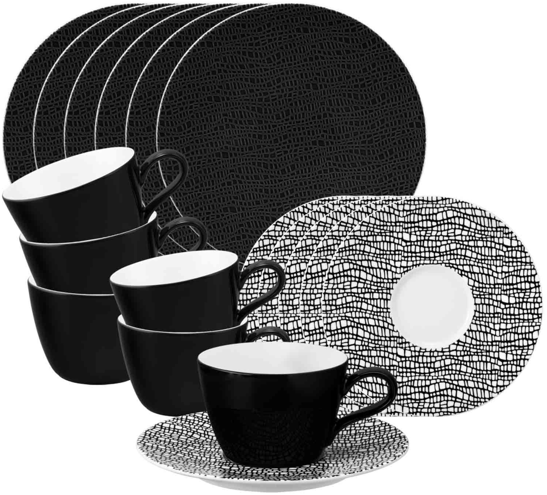 Seltmann Weiden Life Fashion Kaffeeservice 18-teilig - Glamorous Black Bild 1