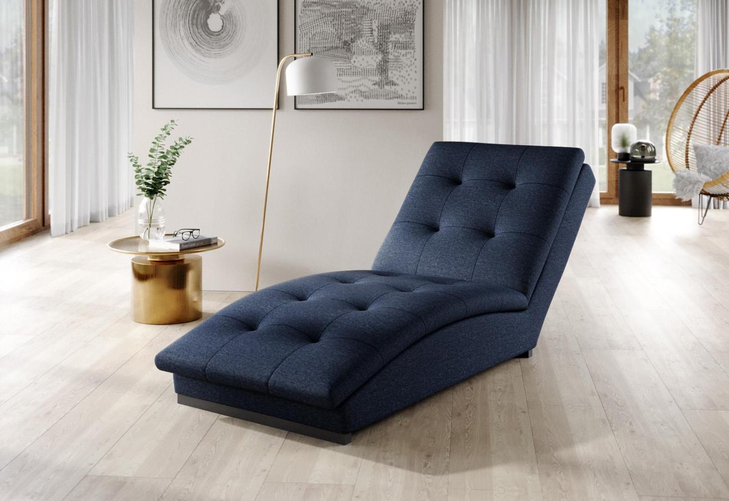 Wohnideebilder Doro Dunkelblau Chaiselongue CH-DOR-40PO Bild 1