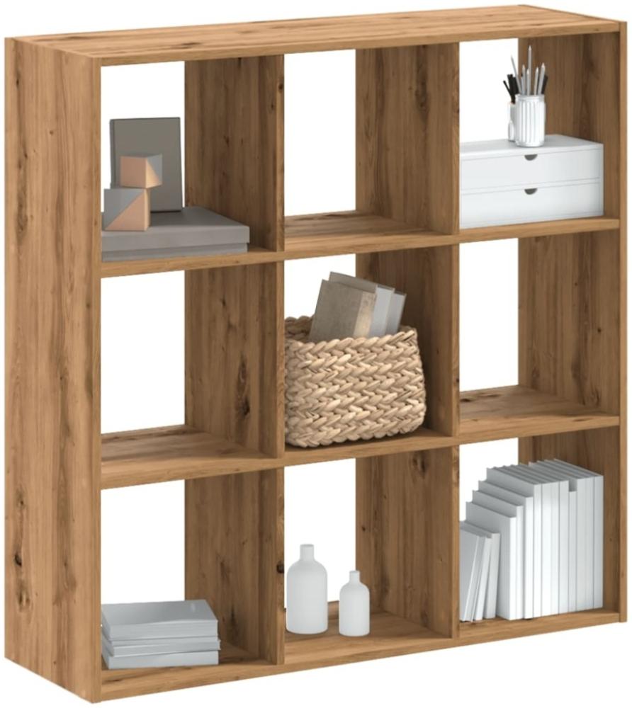 vidaXL Bücherregal Artisan-Eiche 102x32x102 cm Holzwerkstoff 852824 Bild 1