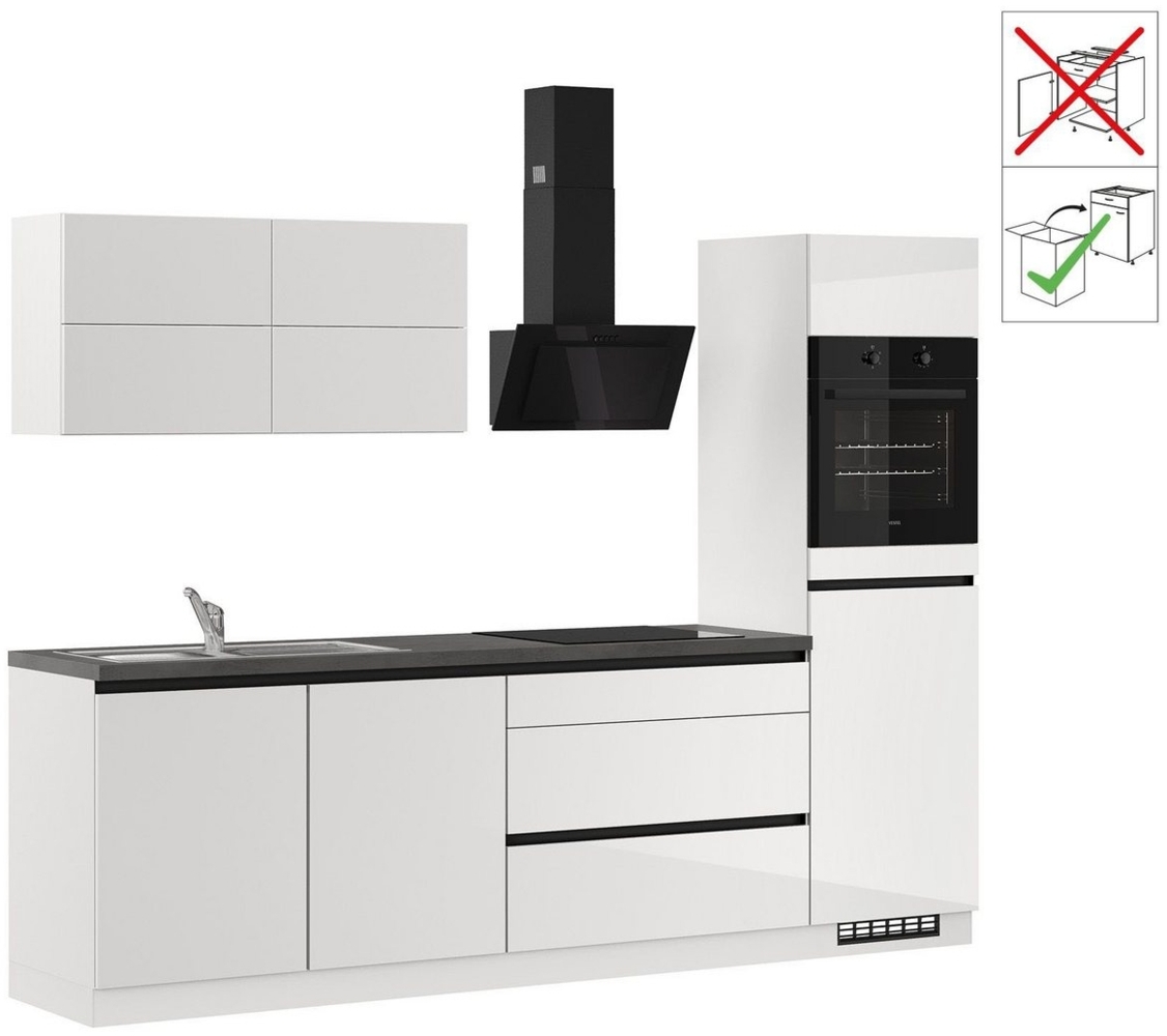 IMPULS KÜCHEN Küchenzeile "Hamburg", Ausrichtung wählbar, Schubkästen mit Soft-Close, vormontiert,wahlweise mit E-Geräten, Breite 280 cm Bild 1
