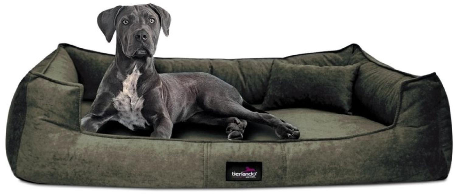 tierlando® Tierbett tierlando® Orthopädisches Hundebett BRUCE VELOURS Waschbar Große Hunde, orthopdisch, waschbar, samtweich Bild 1