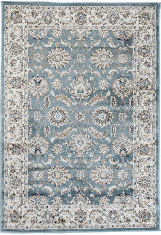 Mazovia Orientteppich Oriente Teppich - Traditioneller Teppich Orient Blau, 60 x 100 cm, Geeignet für Fußbodenheizung, Pflegeleicht, Wohnzimmerteppich Bild 1