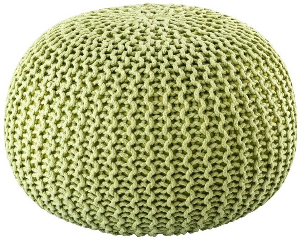 Pouf PREMIUM ø45cm Sitzhocker Strickpouf Innen Terrasse Pool Garten nachhalti... Bild 1