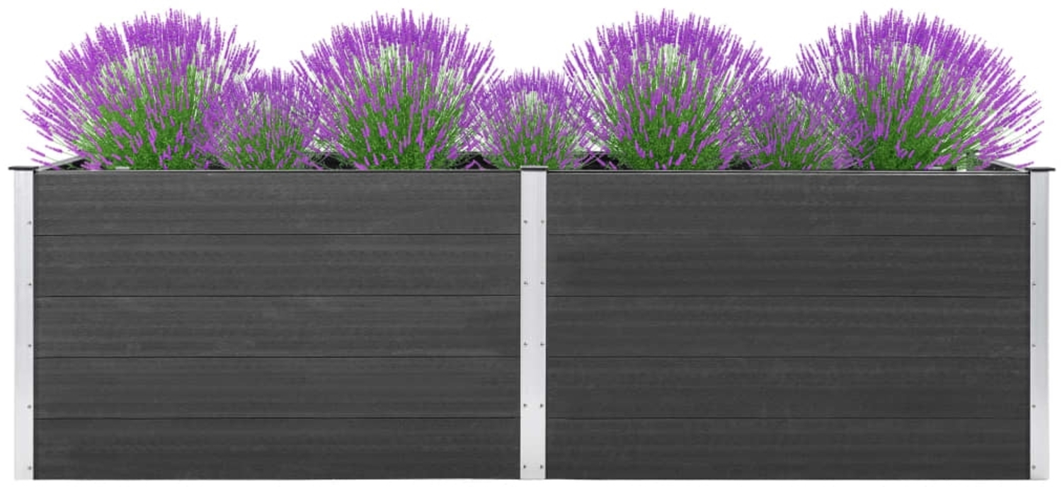 vidaXL Garten-Hochbeet 200x50x91 cm WPC Grau 318096 Bild 1