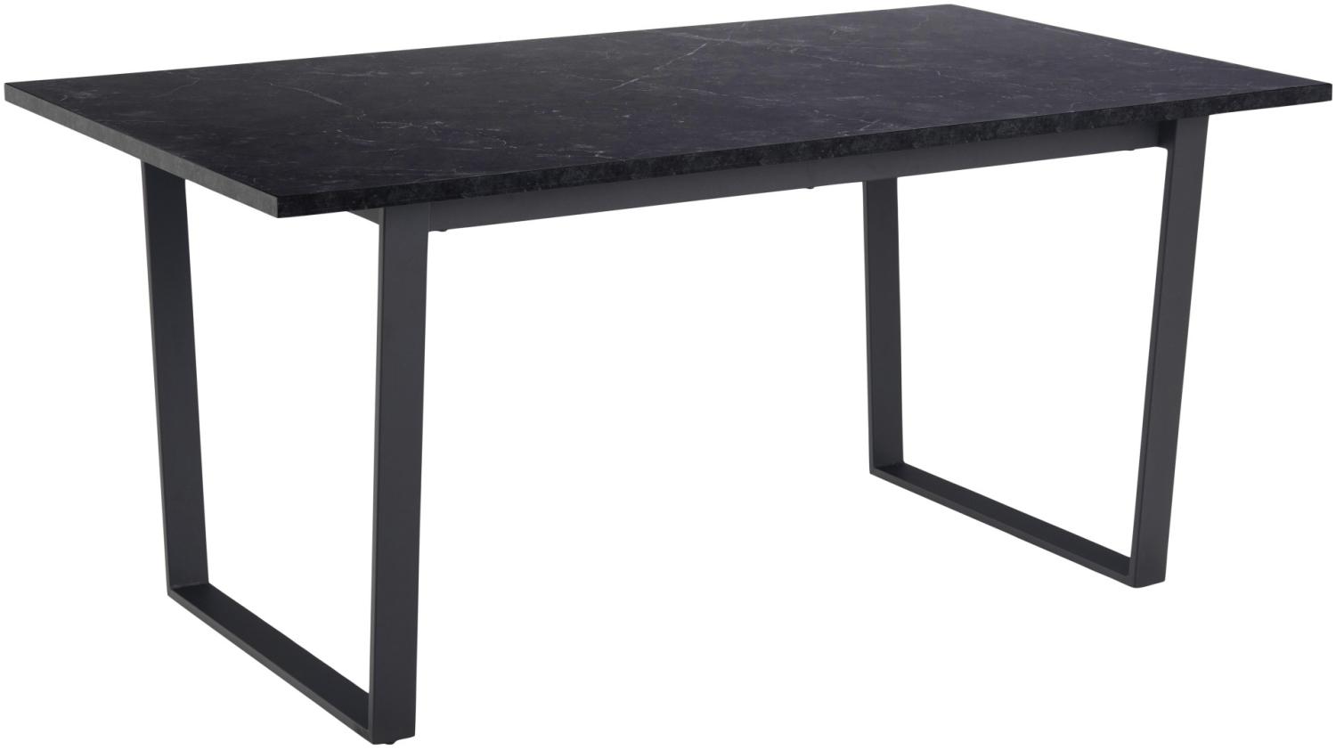 Amble Esstisch schwarz Marmor Print Esszimmer Tisch Küchentisch Küche Wohnzimmer Bild 1