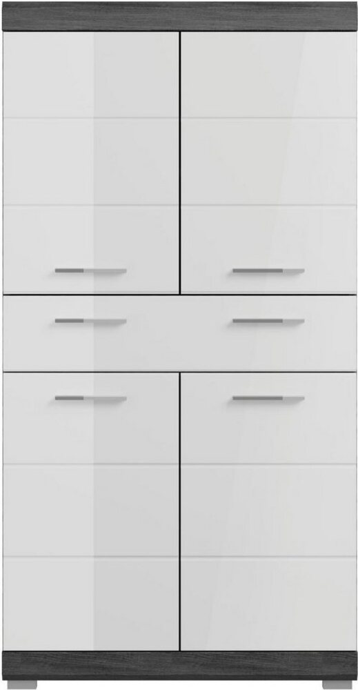 INOSIGN Midischrank Siena Badmöbel Badschrank, 4 Türen, 1 Schubkasten, Breite 74 cm Bild 1