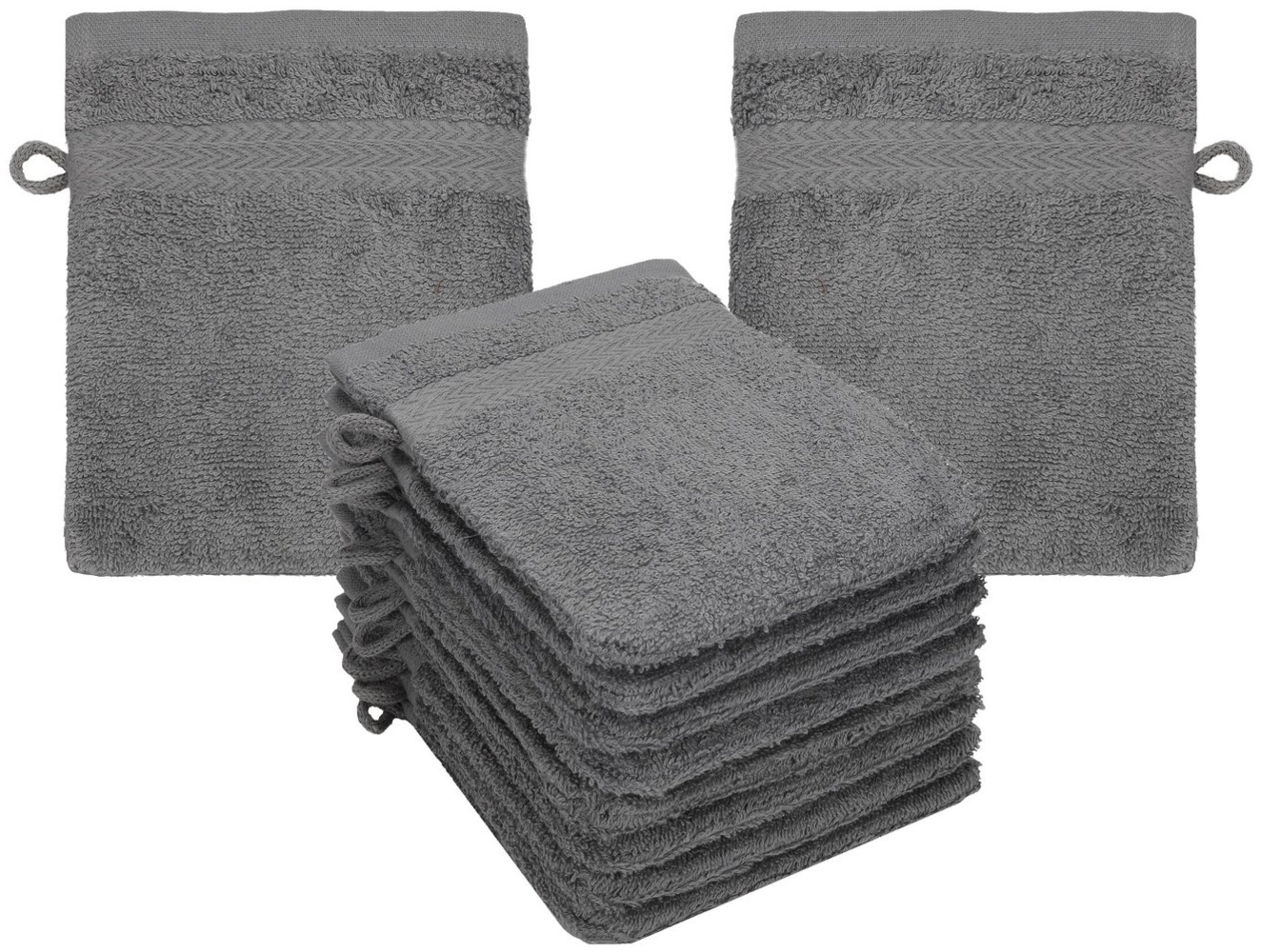 Betz Seiftuch 10-tlg. Waschhandschuhe-Set PREMIUM 100% Baumwolle 16x21 cm Bild 1