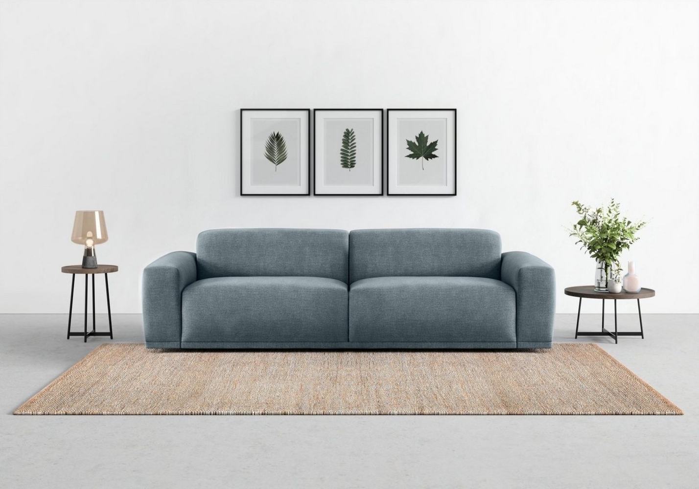 TRENDMANUFAKTUR Big-Sofa Braga, mit hochwertigem Kaltschaum, Megasofa, in Cord erhältlich, modernes Big-Sofa, Couch mit hohem Sitzkomfort, 254/72/107 cm (B/H/T) Bild 1
