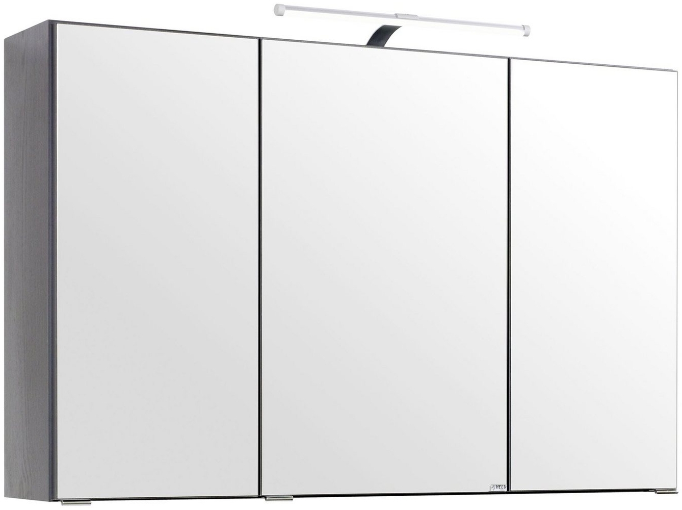 Spiegelschrank >Graphit< in Graphitgrau - 100x64x20cm (BxHxT) Bild 1