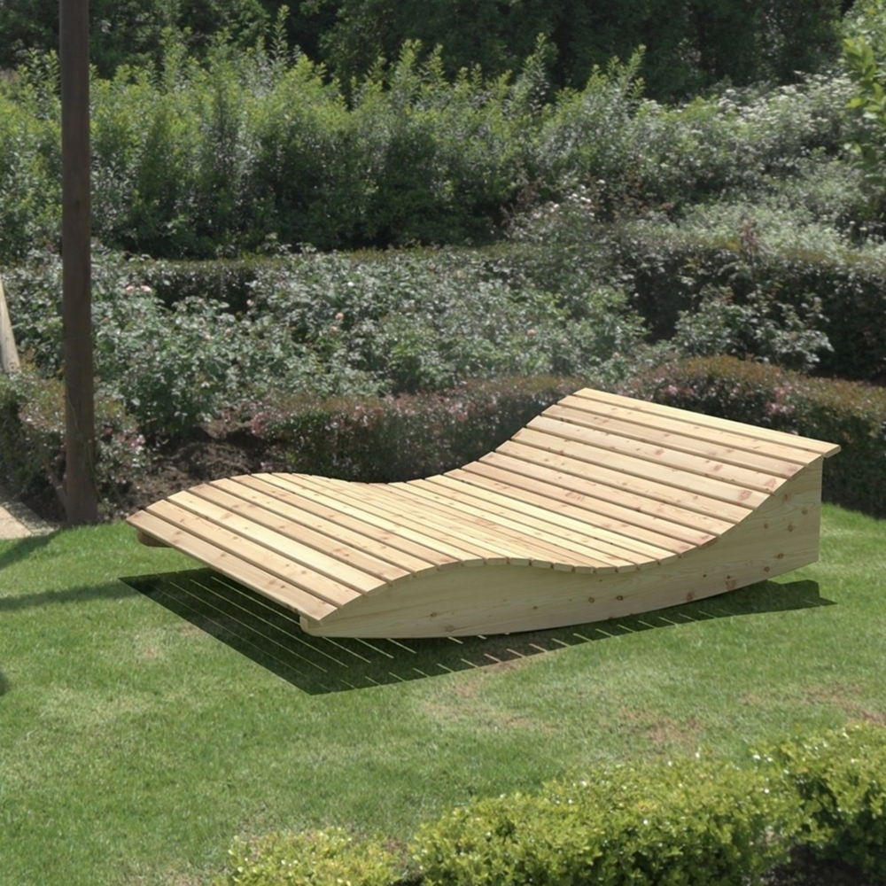 Gartenliege Himmelssofa "Pool-Moni" (Lärche) 100cm Bild 1
