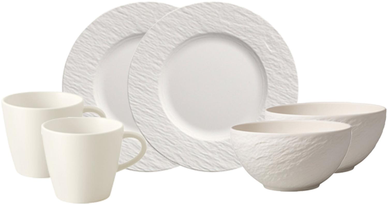 Villeroy & Boch Manufacture Rock Frühstücks-Set 6-teilig weiß Bild 1