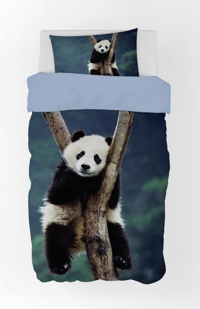 BrandMac Bettwäsche Panda Bär - Bettwäsche-Set, Pandabär 135x200 & 80x80, Baumwolle, 100% Baumwolle Bild 1