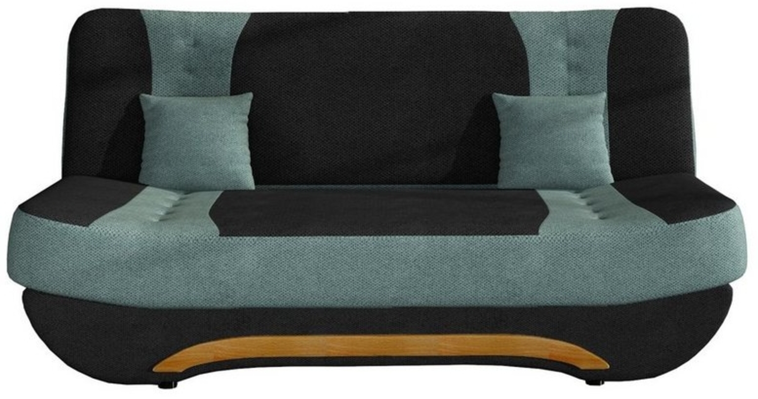 MOEBLO Schlafsofa Feba, Couch für Wohnzimmer Sofagarnitur Polstersofa Kippsofa Klappsofa Click-Clack, mit Schlaffunktion und Bettkasten Bild 1