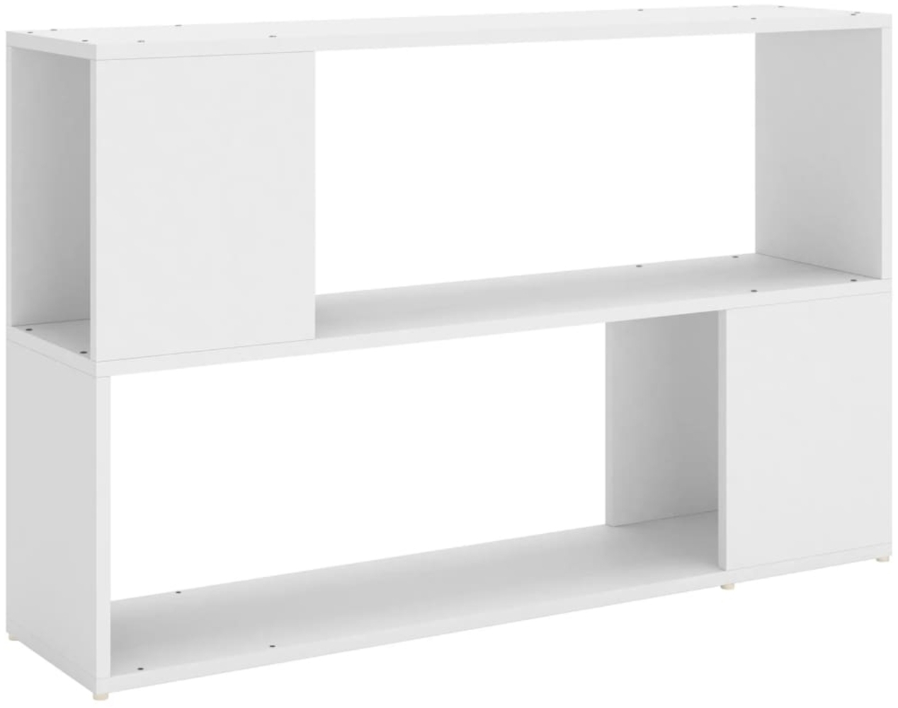 vidaXL Bücherregal Weiß 100x24x63 cm Holzwerkstoff 809170 Bild 1