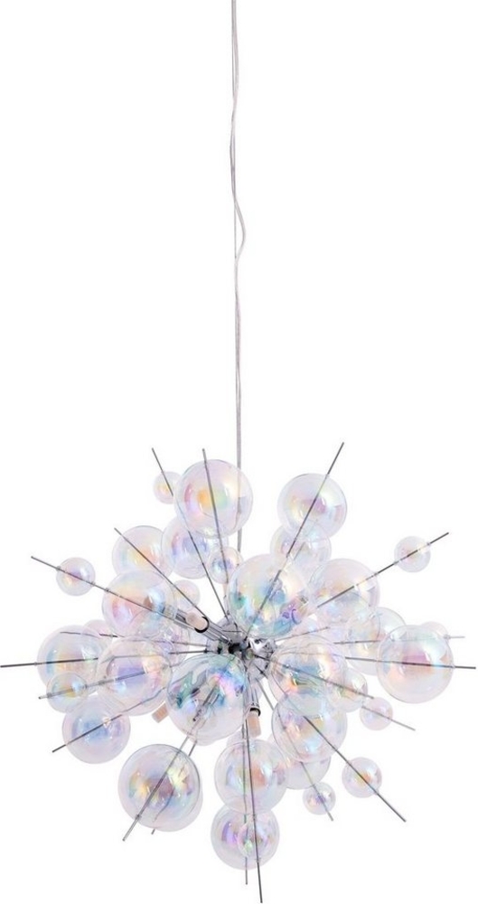 näve Pendelleuchte Explosion, ohne Leuchtmittel, irisierende, transparente Glaskugeln, für 10 x G9 Sockel, Ø 65 cm Bild 1
