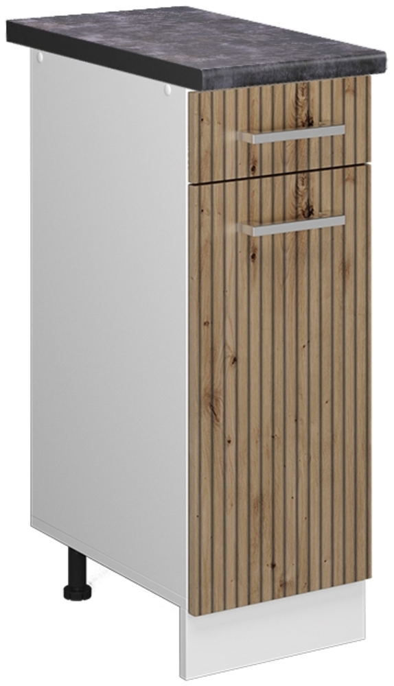 Küchenunterschrank R-Line Artisan-Eiche 30 cm , AP Anthrazit Vicco Bild 1