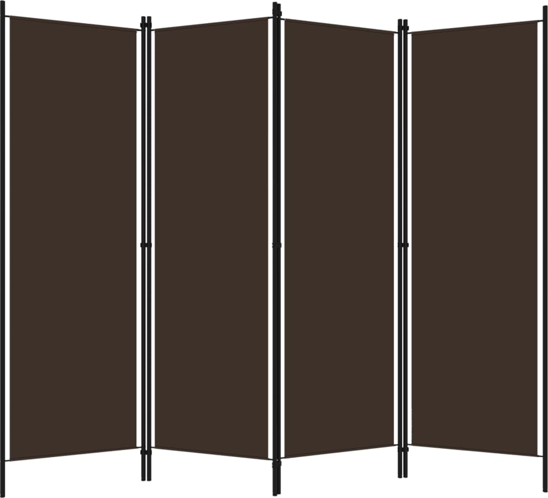 vidaXL 4-tlg. Raumteiler Braun 200x180 cm 320720 Bild 1