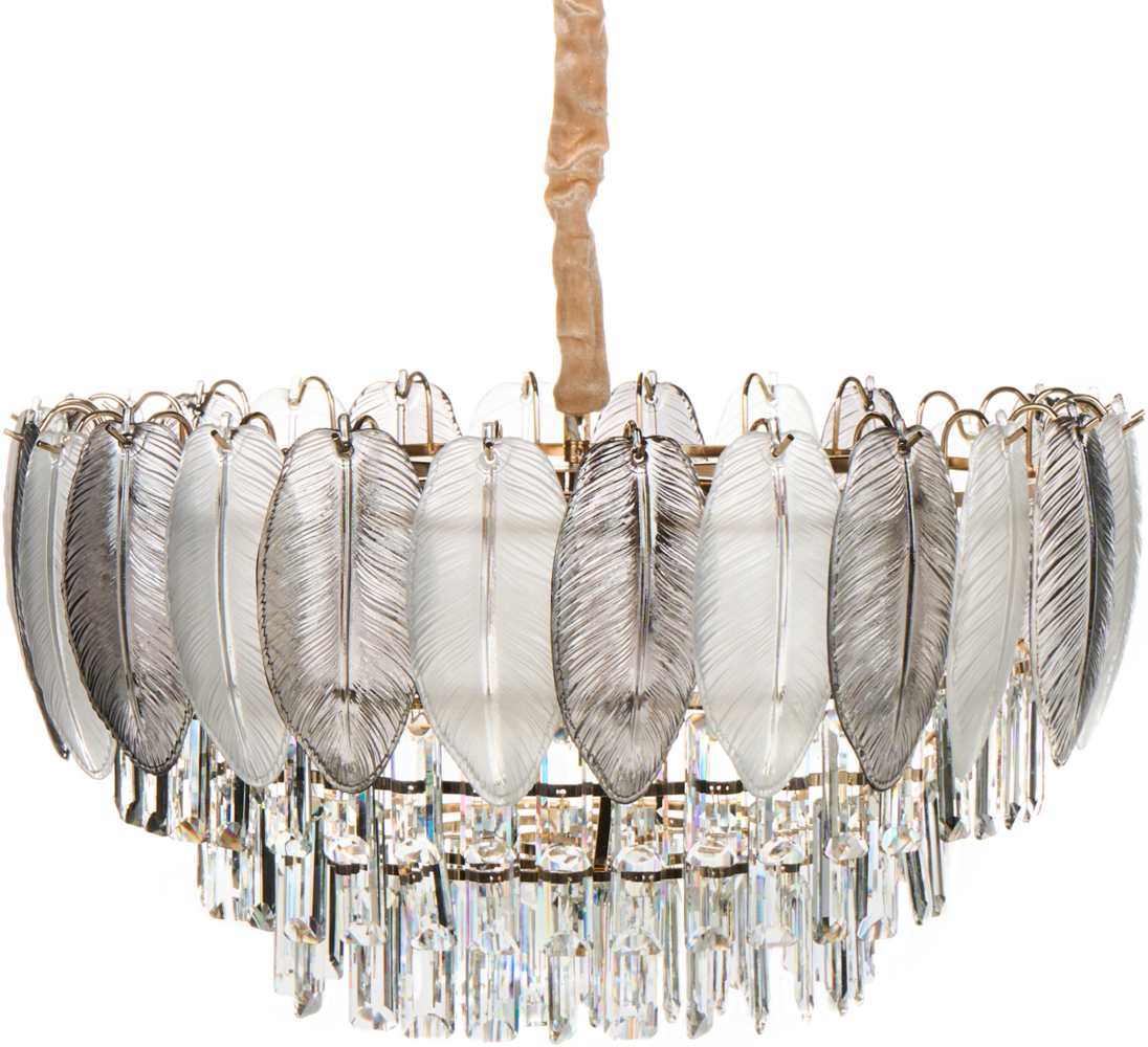 Kronleuchter CANAGUA Glas Messing Bild 1