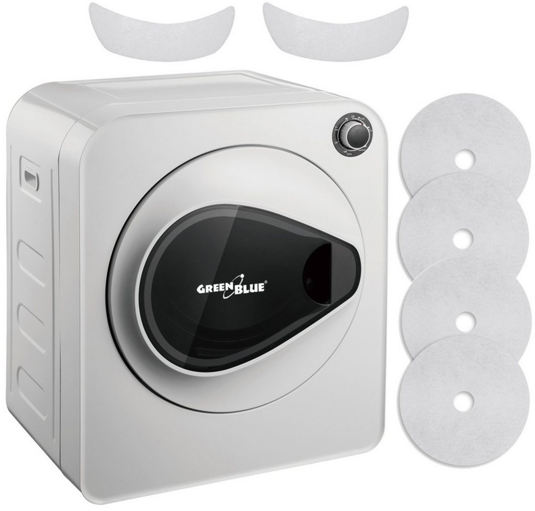 GreenBlue Elektrischer Wäschetrockner GB405, Fünf Trocknungsprogramme Wäschetrockner 830W 3kg Bild 1