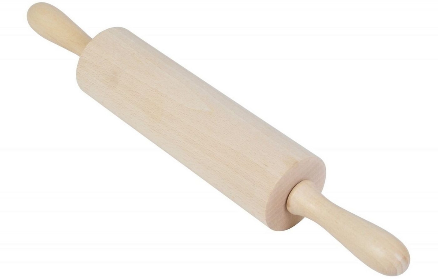 Nudelholz 39,5cm Teigroller Pasta Holzwalze Ausroller Backhelfer Metallachse Bild 1