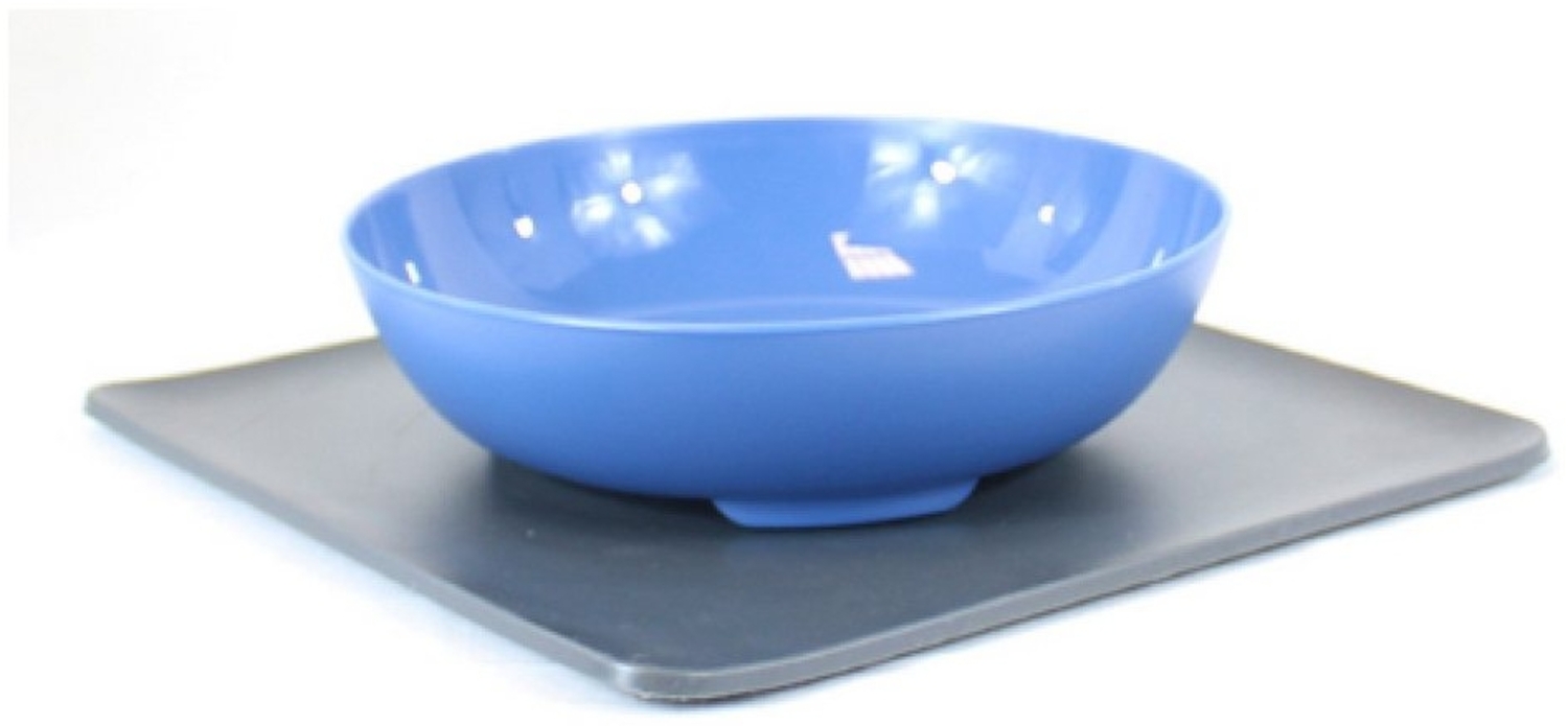 Yummynator Futternapf Gr.M, TPE / ABS blau / grau, 24 x 24 x 0,4 cm Bild 1