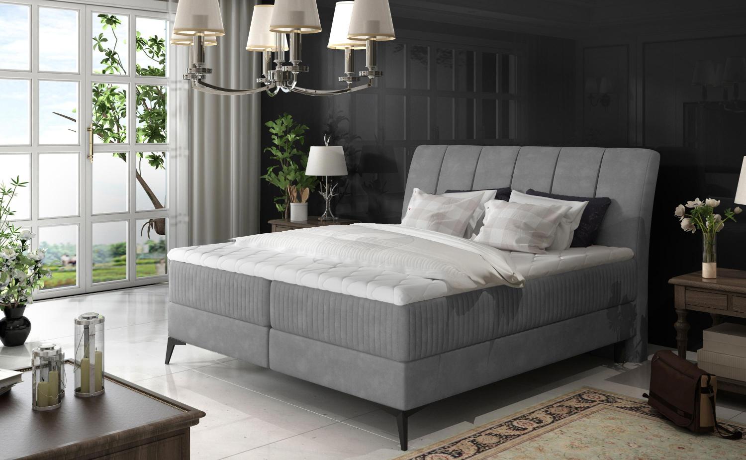 Wohnideebilder Aderito 160X200 Grau Boxspringbett Adr_25_1.6 Bild 1