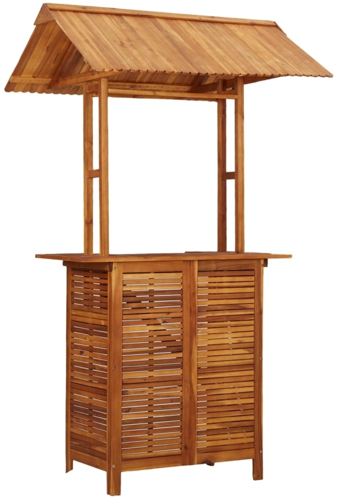 vidaXL Outdoor-Bartisch mit Dach 113x106x217 cm Akazie Massivholz 45909 Bild 1