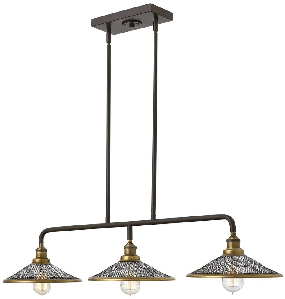 Elstead Lighting Rigby 3-Light Pendelleuchte Bronze 3-flammig E27 102cm Bild 1