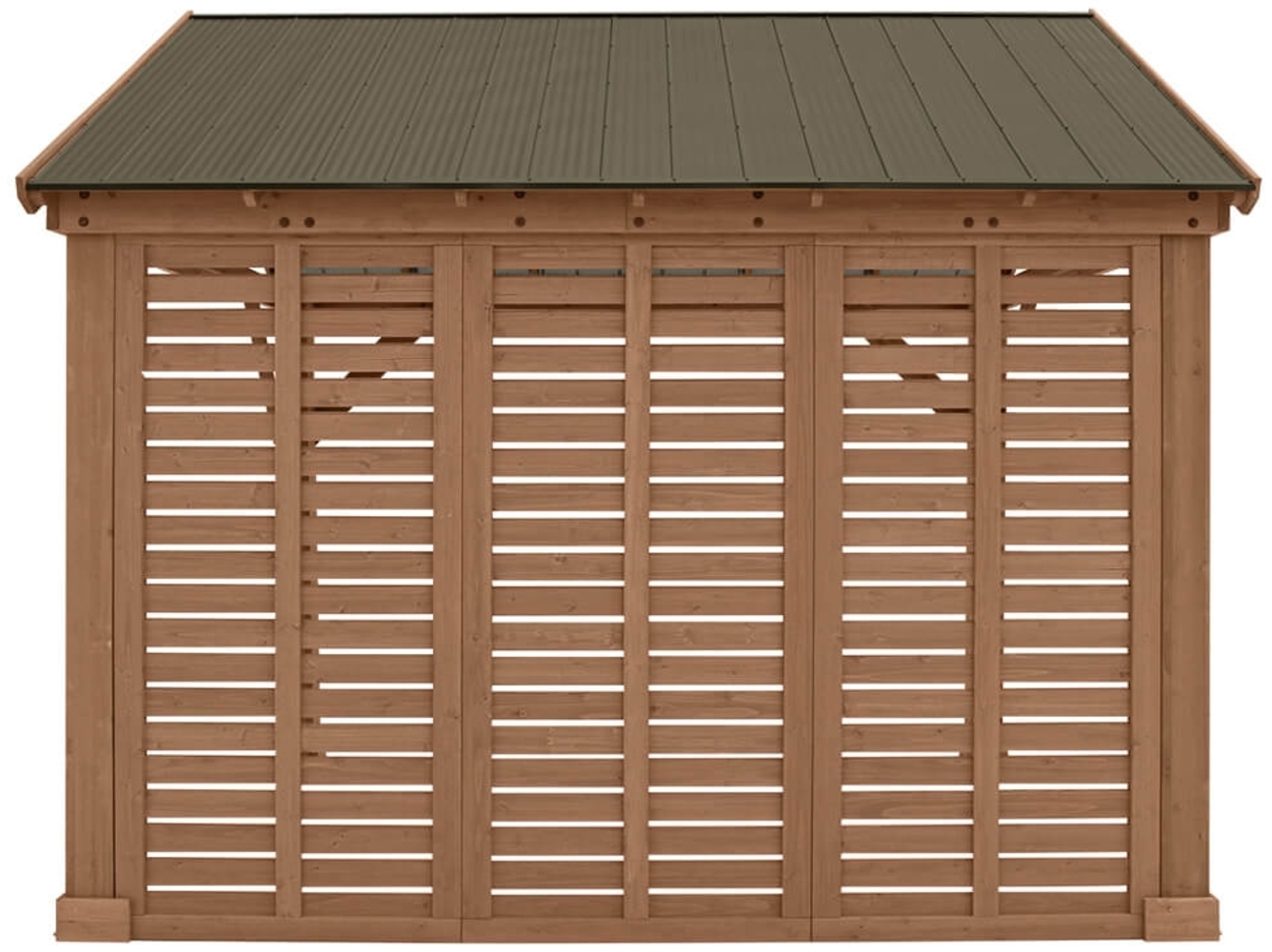 Westmann Seitenwand für Holz Pavillon Yukon 14x12 braun Bild 1