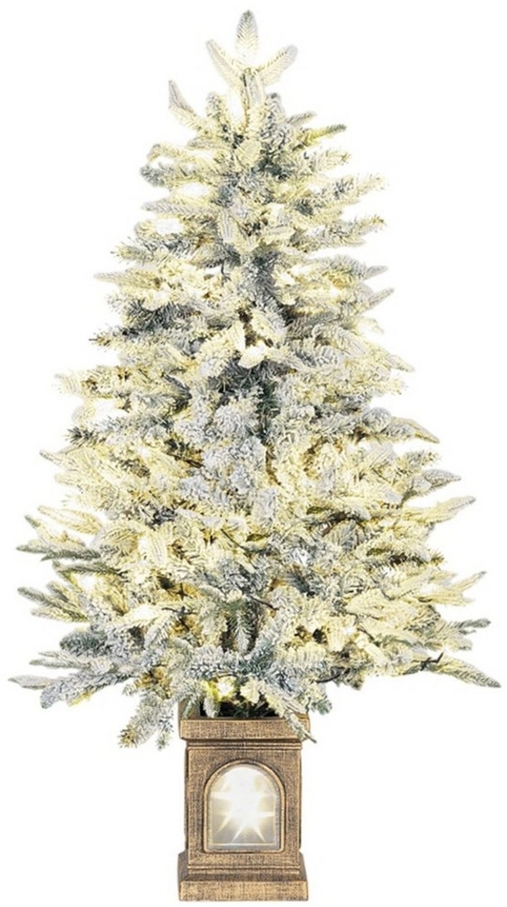 MC Star Künstlicher Weihnachtsbaum schneebedeckter Look, 100 LEDs, 8 Modi, Kunststoff Bild 1