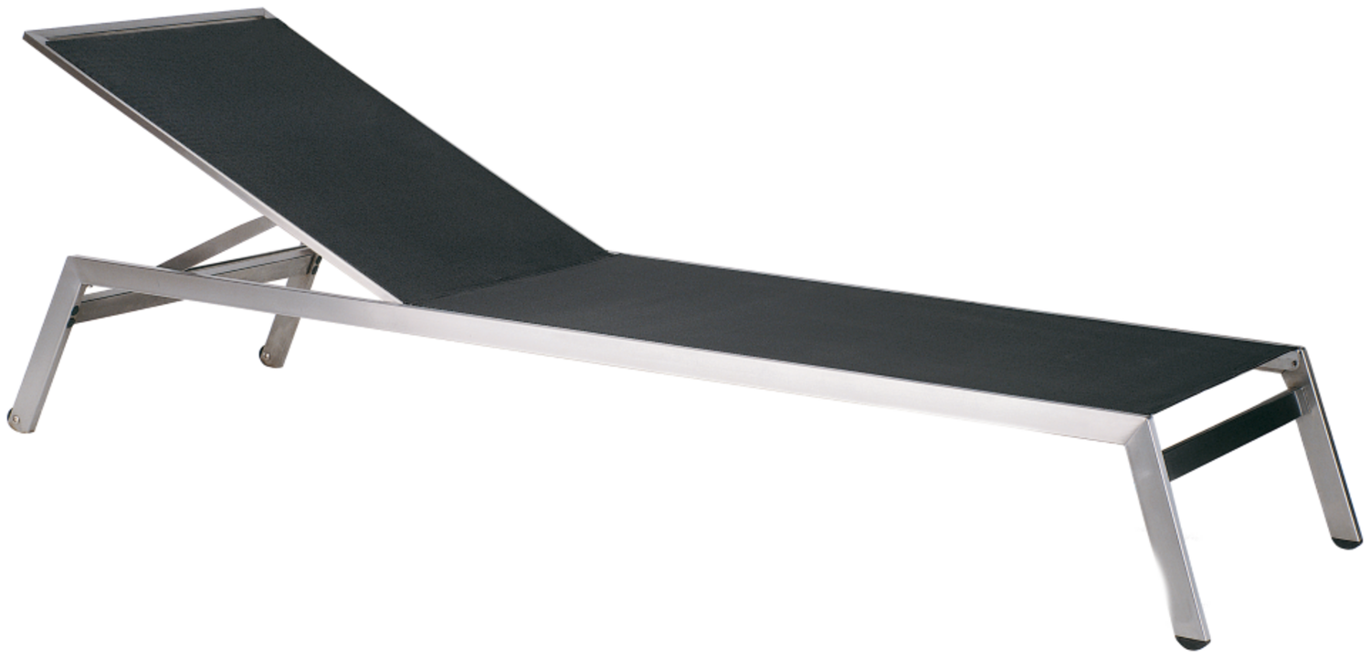 Papatya Zen Sonnenliege Anthrazit Webstoff (Stahl) Bild 1