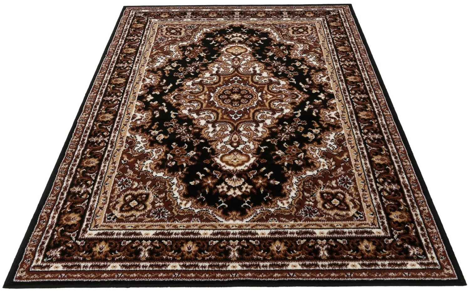 Home affaire Teppich Oriental, rechteckig, Höhe: 7 mm, Orient-Optik, mit Bordüre, Teppich, Kurzflor, Weich, Pflegeleicht Bild 1