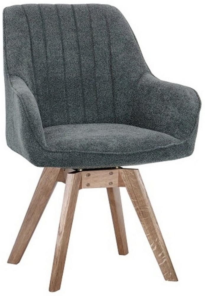 Esszimmerstuhl 'Joe I' Stoff grau Bild 1