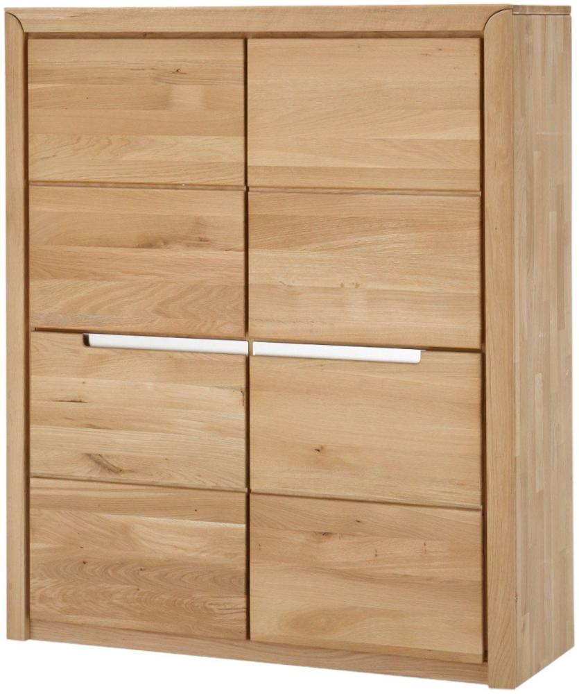 Stauraumelement Massivholz Ianka 114x134x41 Stauraumschrank Wildeiche Bianco geölt 20005 Bild 1