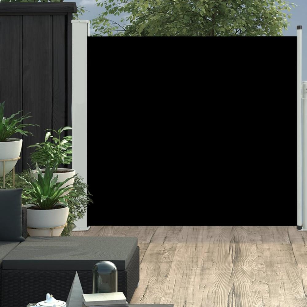 vidaXL Ausziehbare Seitenmarkise 170×300 cm Schwarz 48364 Bild 1