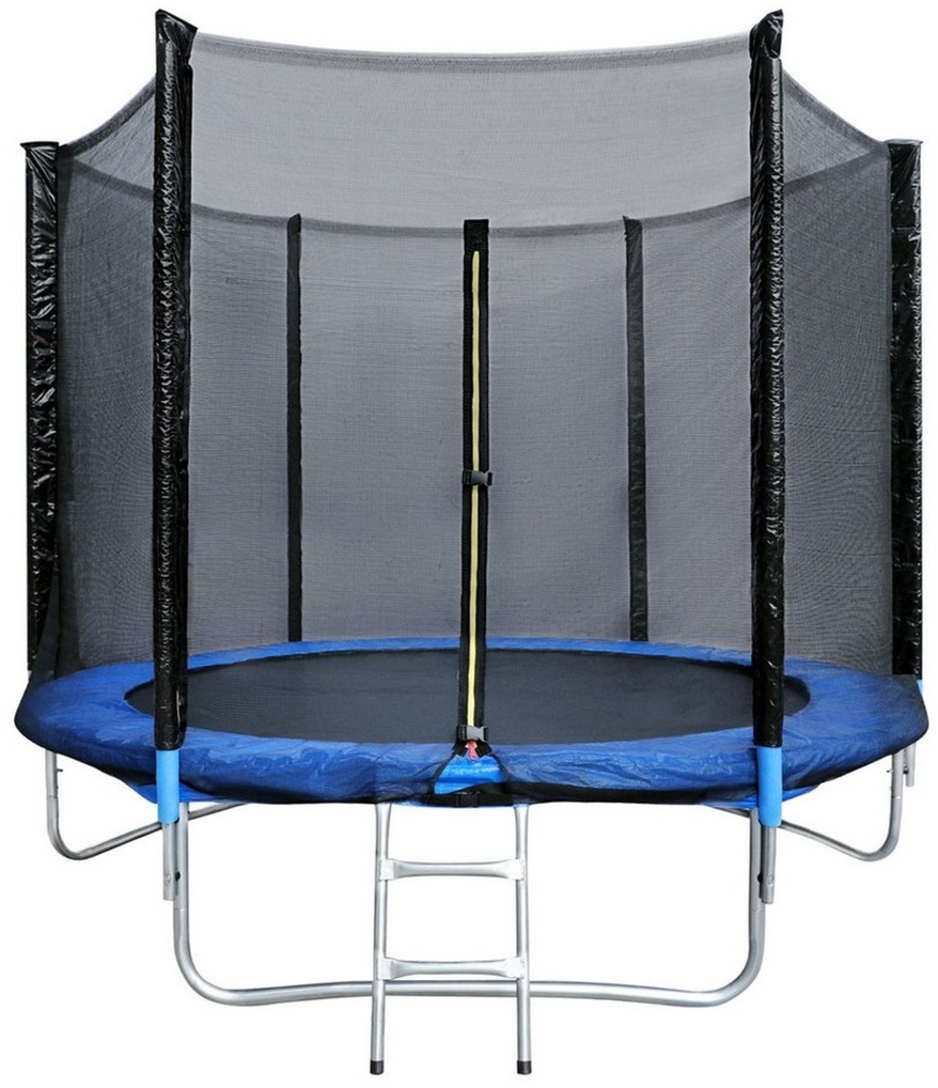 HomeMiYN Gartentrampolin Trampolin Outdoor Ø183/244/305/366cm Sicherheitsnetz Kindertrampolin, Schutzrand schwarz,mit sicherheisnetz Bild 1