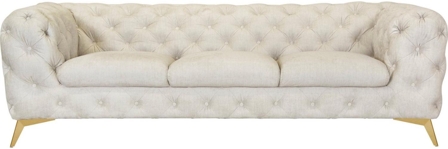 Leonique Chesterfield-Sofa Glynis, aufwändige Knopfheftung, moderne Chesterfield Optik, Fußfarbe wählbar Bild 1