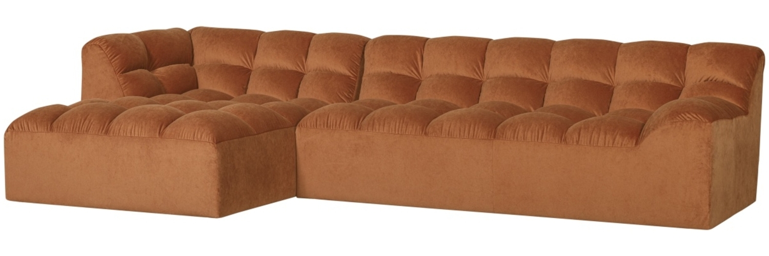 Ecksofa Allure aus Samt Links, Terra Bild 1