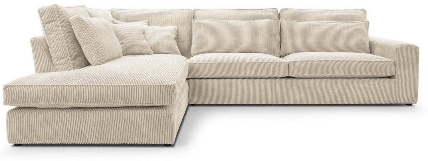 Beautysofa Ecksofa PARMA Die Lieferung beinhaltet die Lieferung in die Wohnung, im modernes Design, klassische Polsterecke inklusive Wellenfedern Bild 1