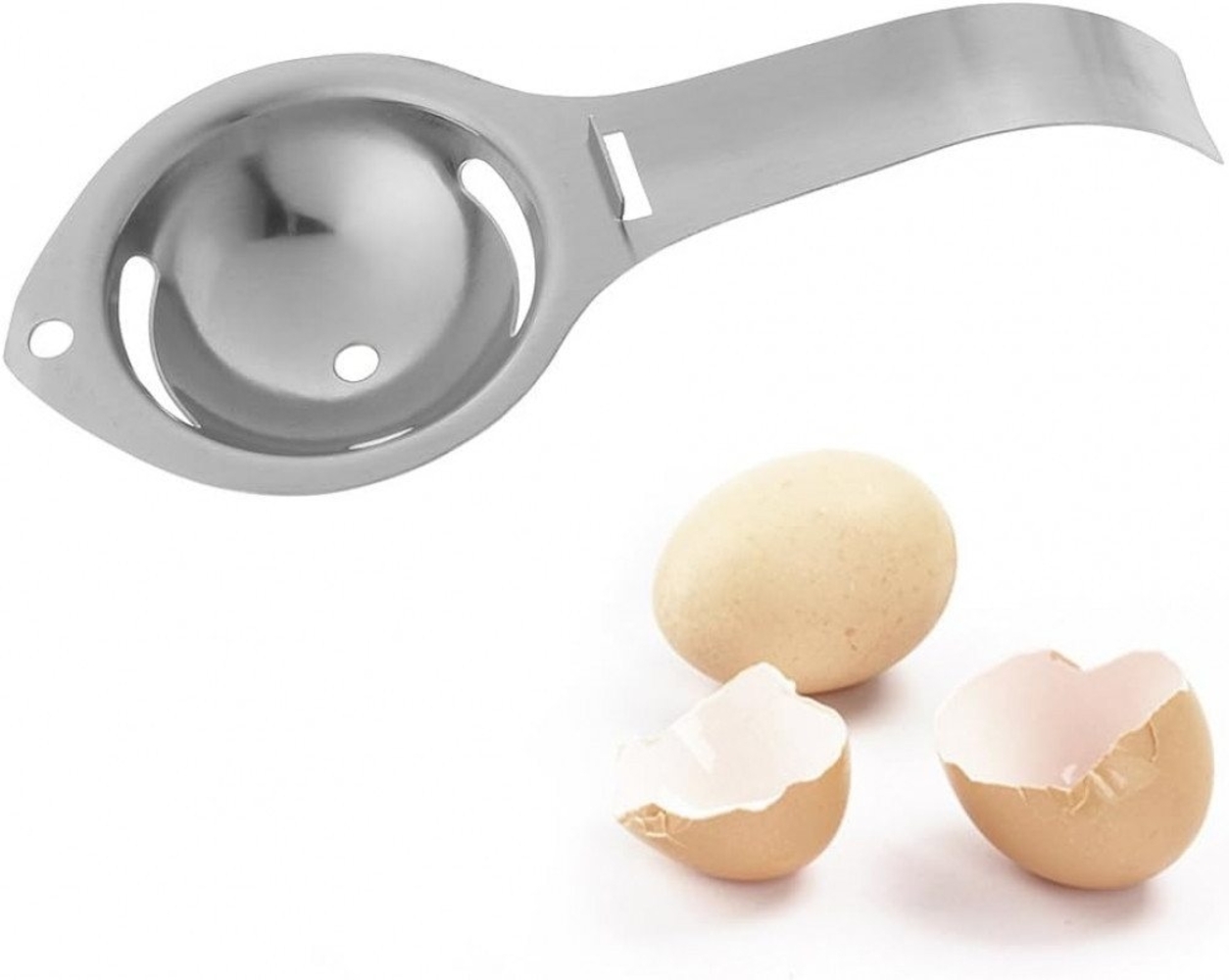 FELIXLEO Eiertrenner Eiertrenner aus Edelstahl, Küchenhelfer, Eigelb-Weiß-Trenner, (1-tlg) Bild 1