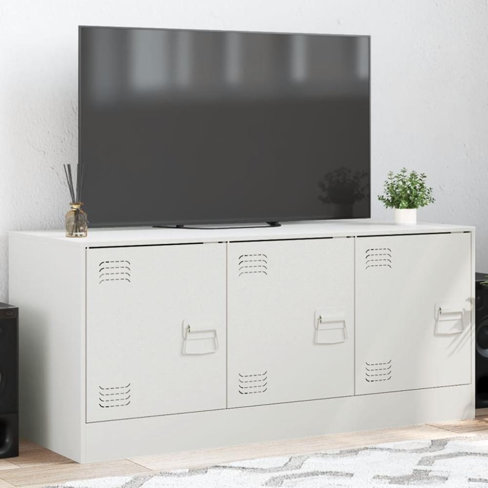 vidaXL TV-Schrank Weiß 99x39x44 cm Stahl 841648 Bild 1