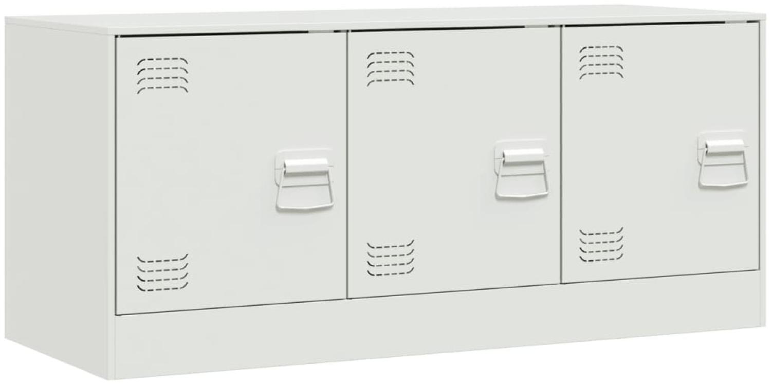 vidaXL TV-Schrank Weiß 99x39x44 cm Stahl 841648 Bild 1