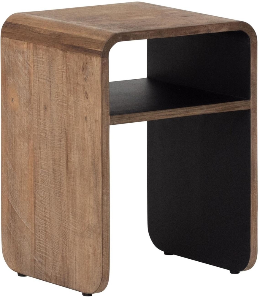 Nachttisch Evo aus recyceltem Teakholz, Braun, 40 x 35 x 55 cm Bild 1