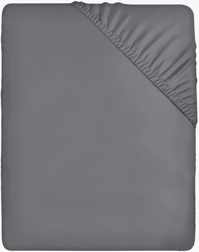 Utopia Bedding - Spannbettlaken 135x190cm - Grau - Gebürstete Mikrofaser Spannbetttuch - 35 cm Tiefe Tasche Bild 1