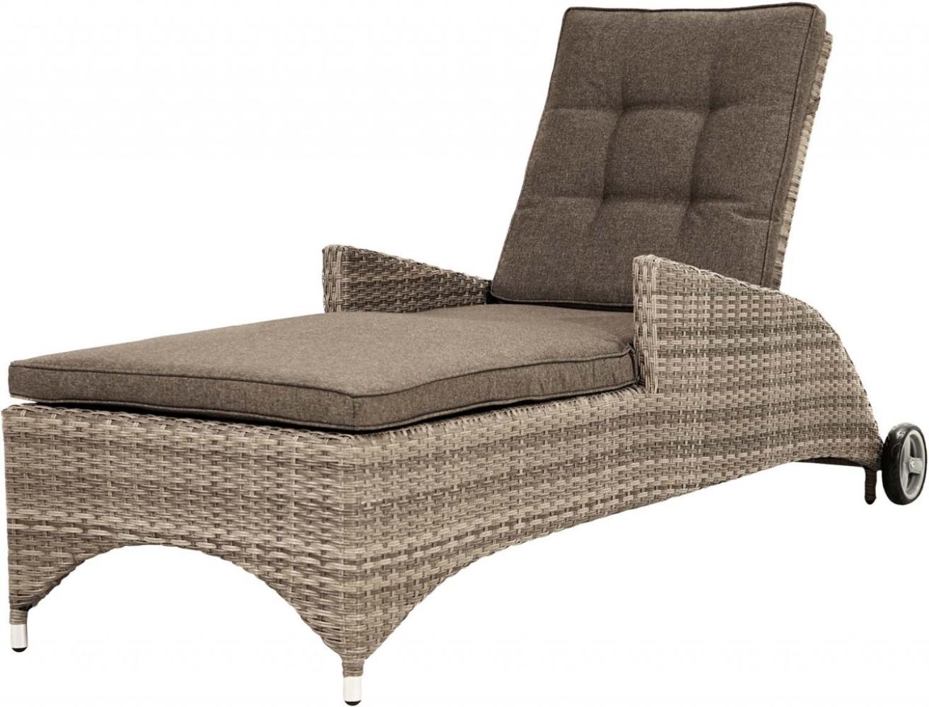 Rollliege Nizza Comfort - Polyrattan Champagner Bild 1