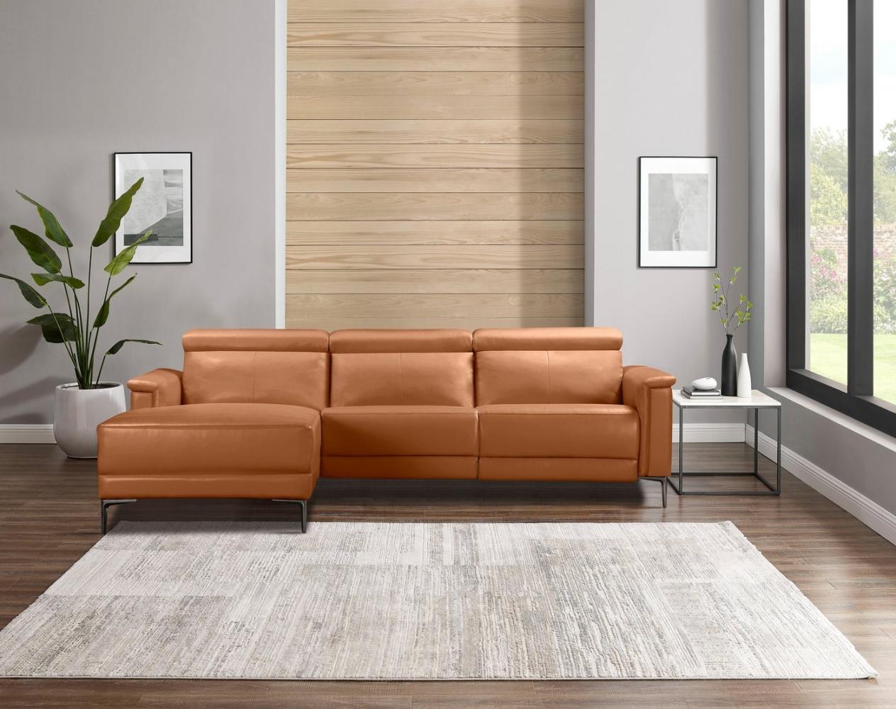 Places of Style Ecksofa Lund, L-Form, 261cm, mit man. o. elektr. Relaxfunktion und USB/ Kopfteilverstellg Bild 1