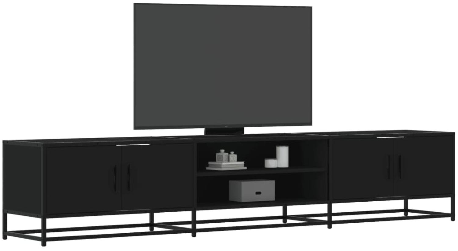 vidaXL TV-Schrank Schwarz 210x35x41 cm Holzwerkstoff 3300780 Bild 1