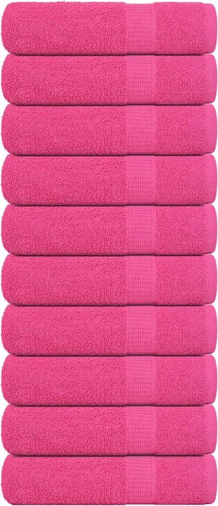 vidaXL Handtücher 10 Stk. Rosa 50x100 cm 360 g/m² 100% Baumwolle 137048 Bild 1